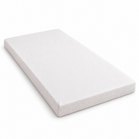 Matelas enfant en mousse, coutil écru, fond blanc